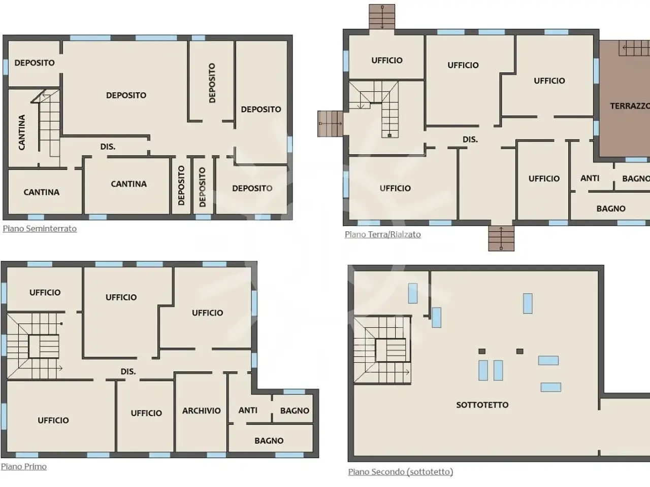 Palazzina uffici in , Granarolo Dell'Emilia, {3} - Planimetria 1