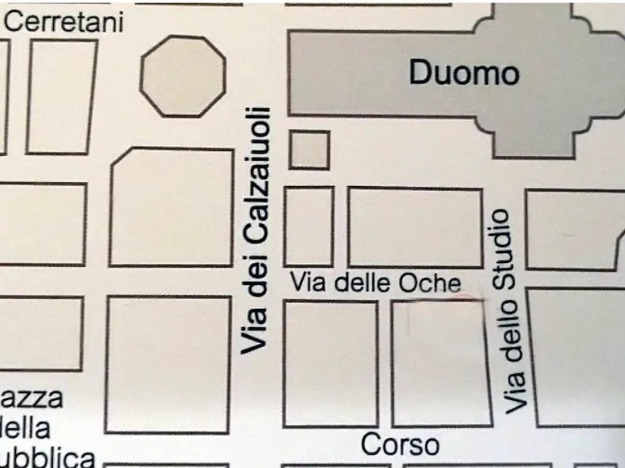 Negozio in Via dello Studio, Firenze, {3} - Planimetria 1