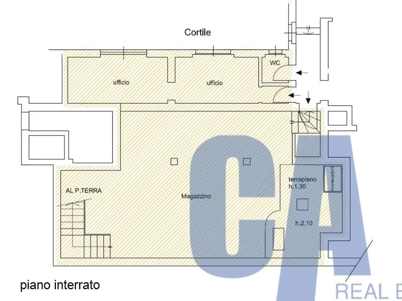 Negozio in Via Torino, Milano, {3} - Planimetria 1