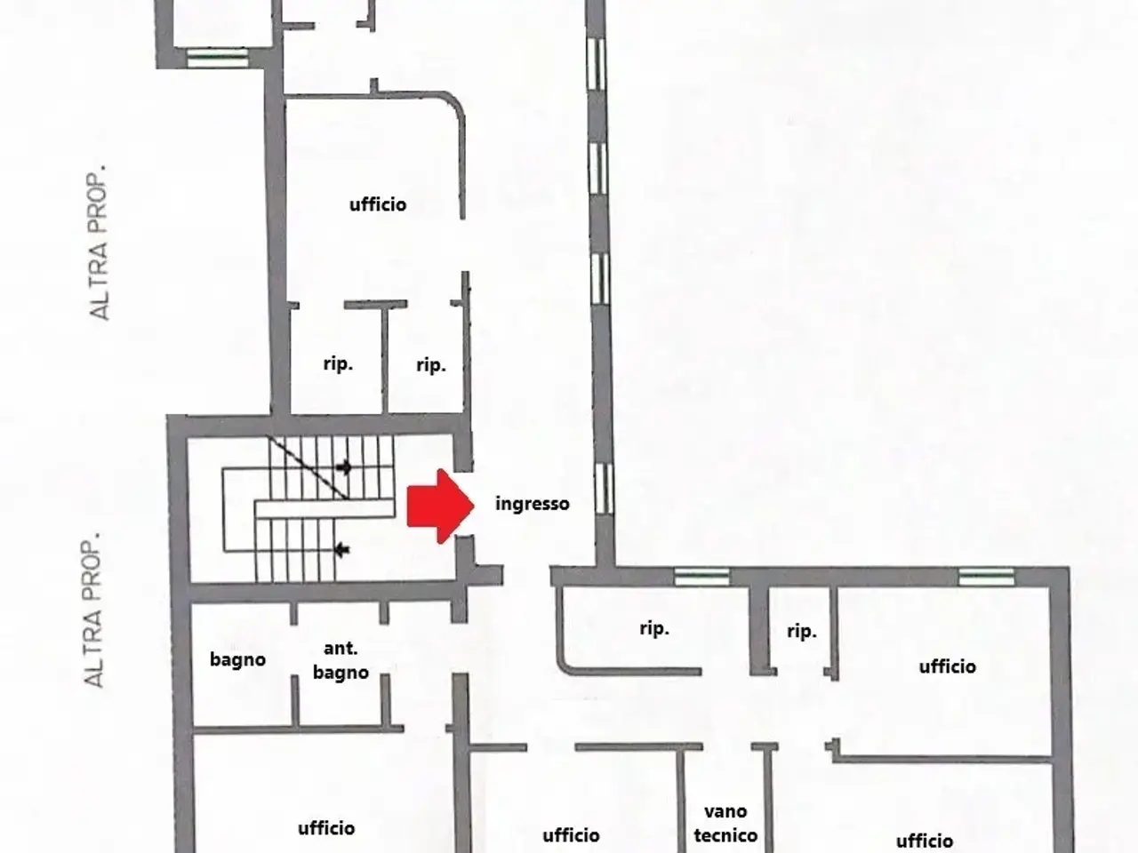 Agenzia immobiliare in San Marco, Venezia, {3} - Planimetria 1