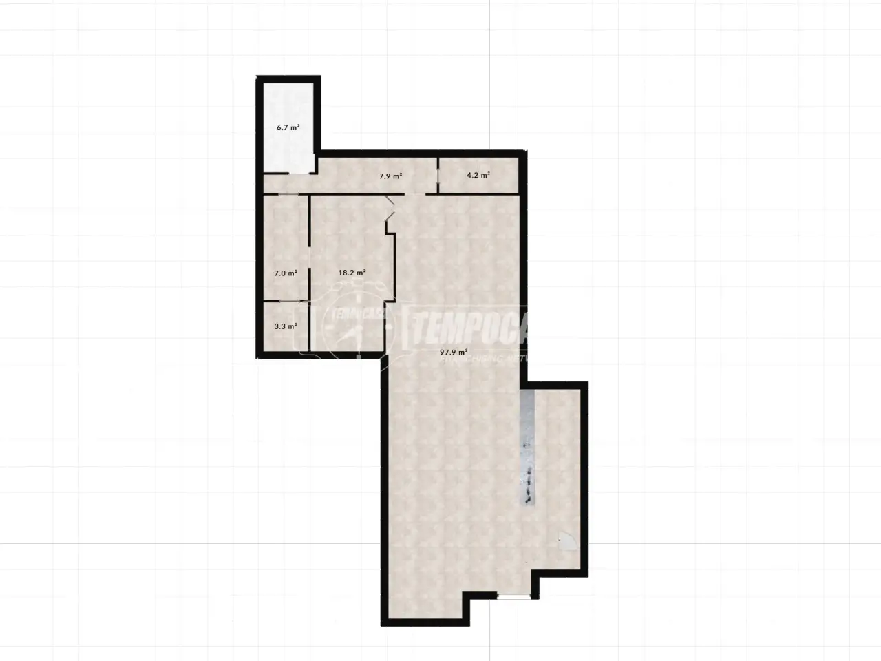 Negozio in Via Trento, Bollate, {3} - Planimetria 1