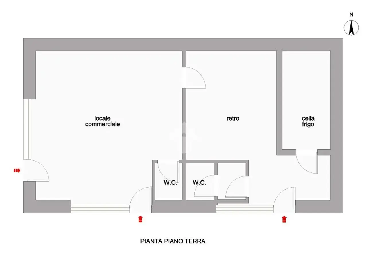 Negozio in Vle Vincenzo Ercole Orsini 51, Giulianova, {3} - Planimetria 1