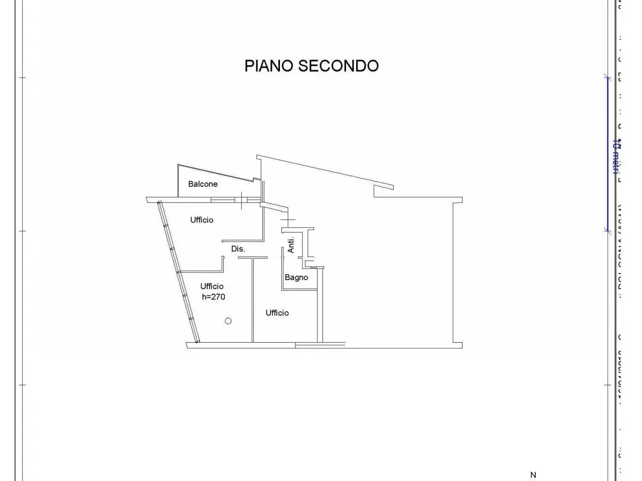 Ufficio in Via Giuseppe Giacosa, Bologna, {3} - Planimetria 1