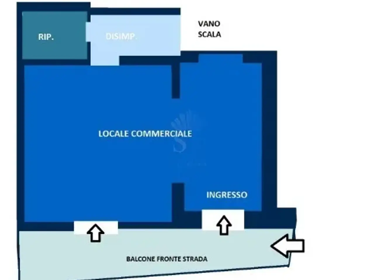 Negozio in Via Circumvallazione, San Prisco, {3} - Planimetria 1