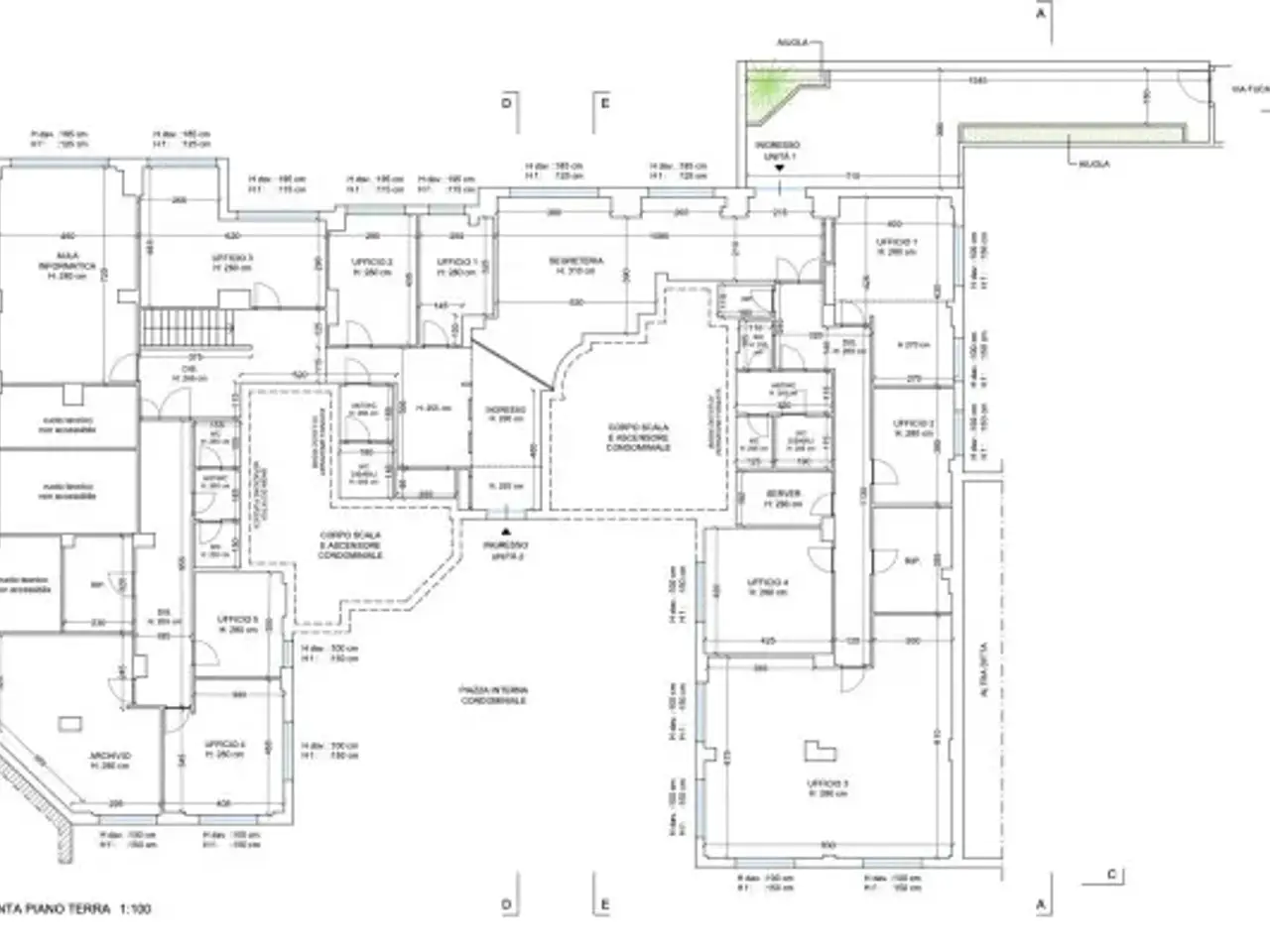 Ufficio in Via Professor Giuseppe Fucà, Ragusa, {3} - Planimetria 1