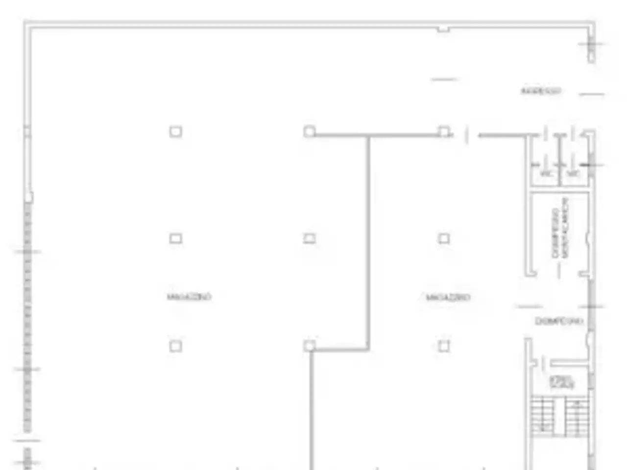 Magazzino in Via Fornaci, Gandino, {3} - Planimetria 1