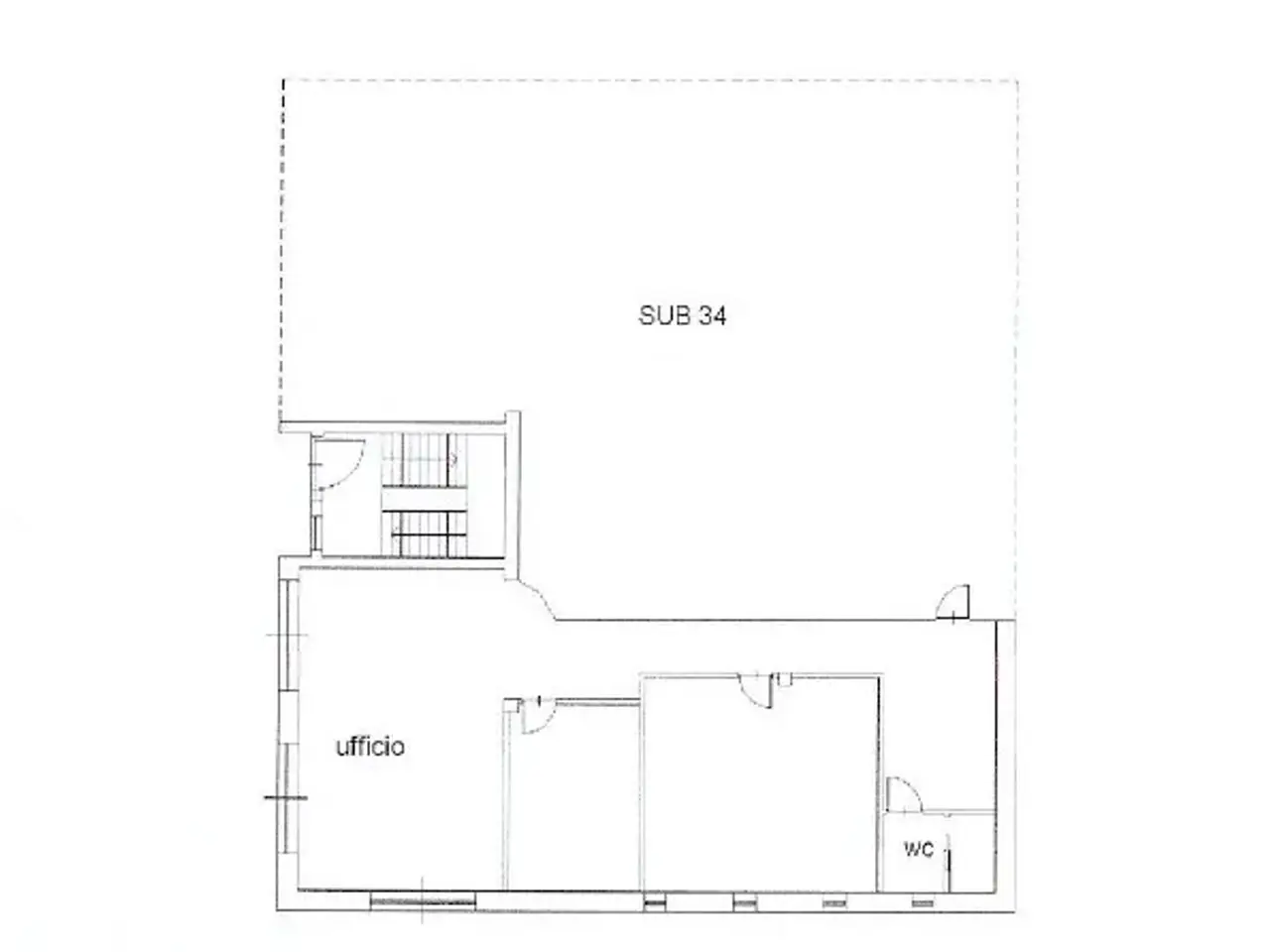 Ufficio in Via Piana Gallo  20 , Grinzane Cavour, {3} - Planimetria 1