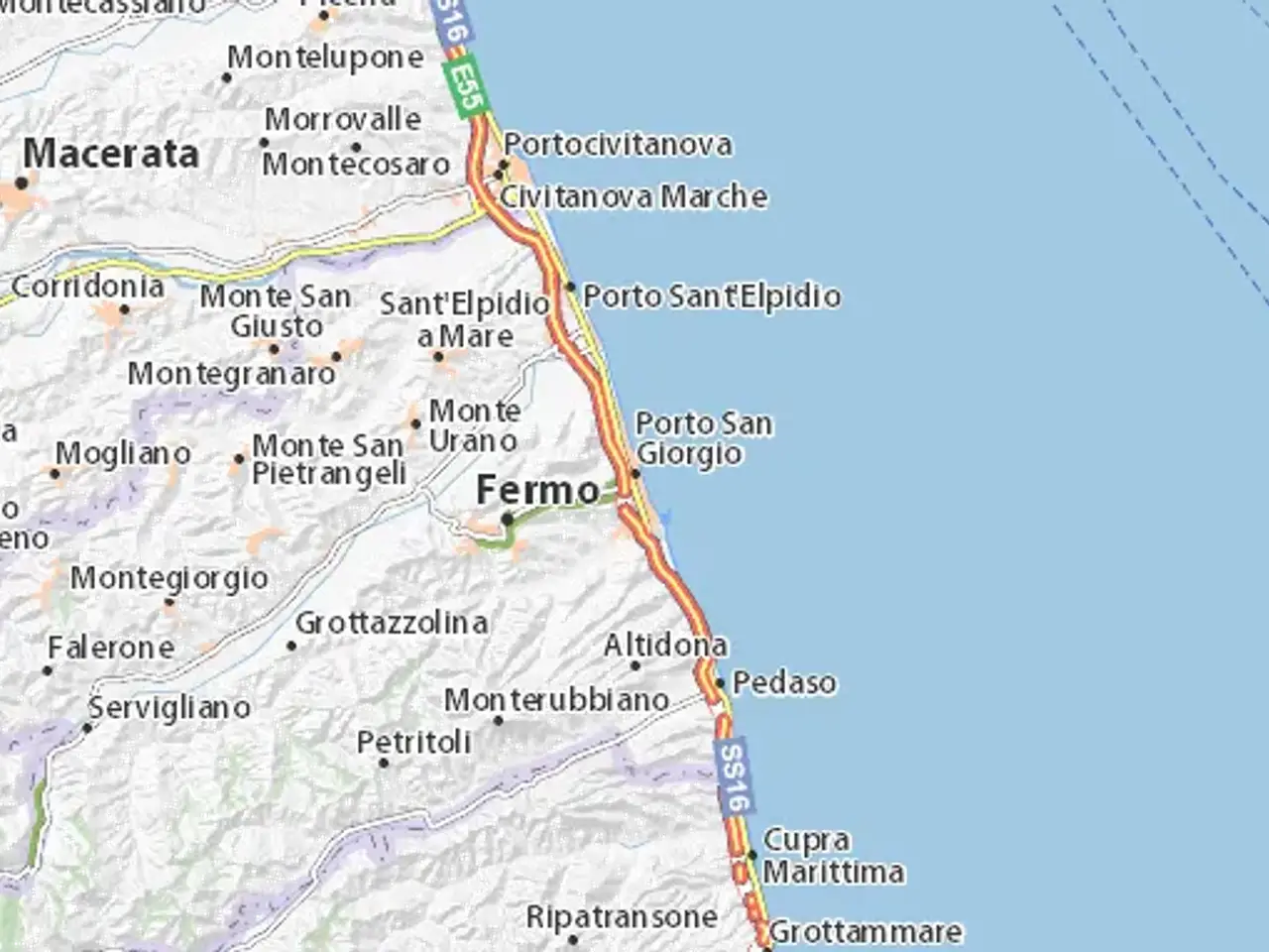 Hotel in , Porto San Giorgio, {3} - Planimetria 1