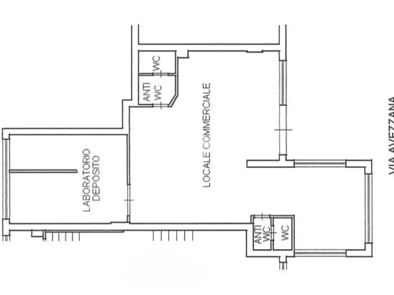 Negozio in V Via Avezzana 46, Santa Maria Capua Vetere, {3} - Planimetria 1