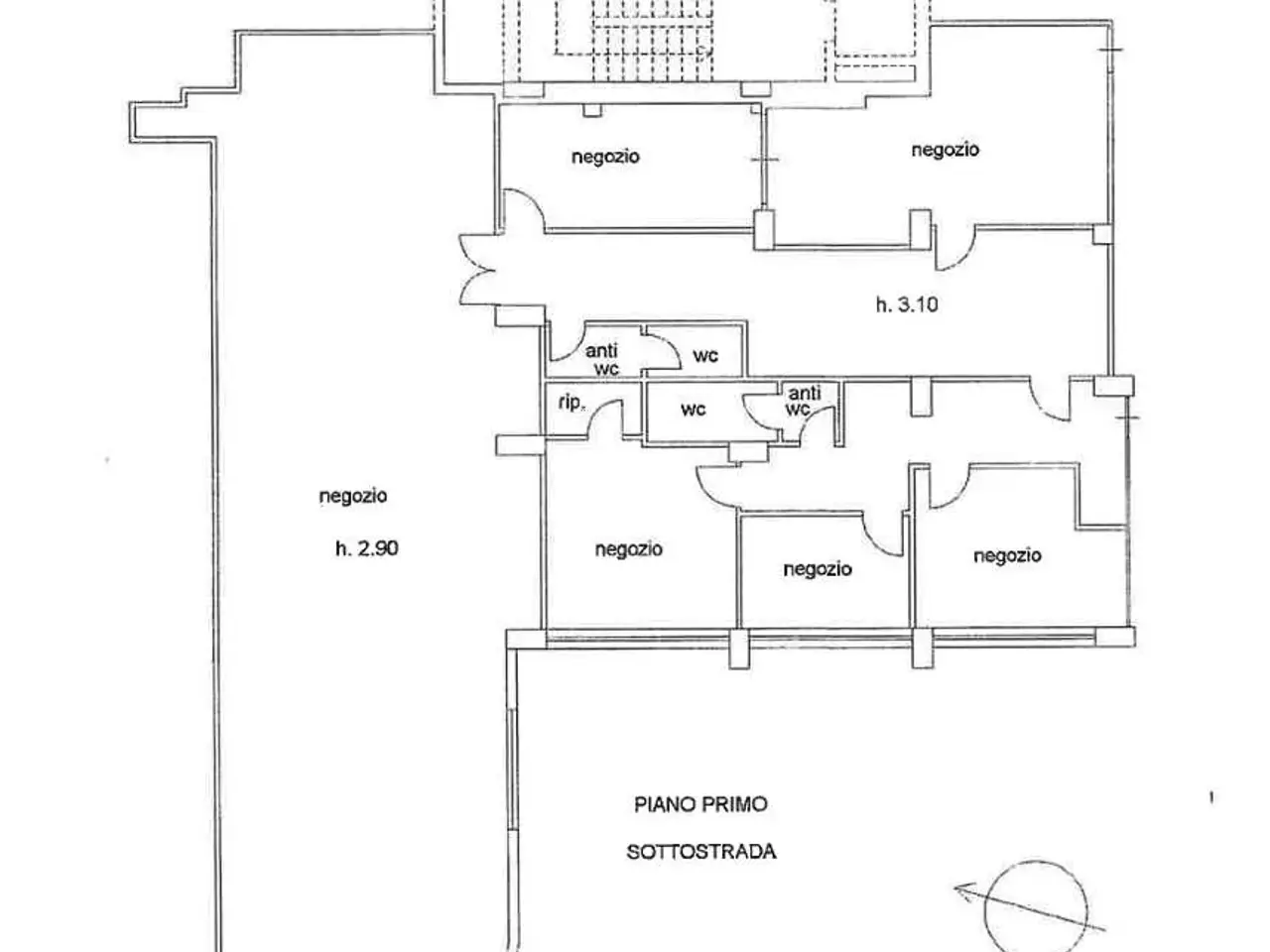 Negozio in Via Ruggero d'Andreotto 29/C, Perugia, {3} - Planimetria 1