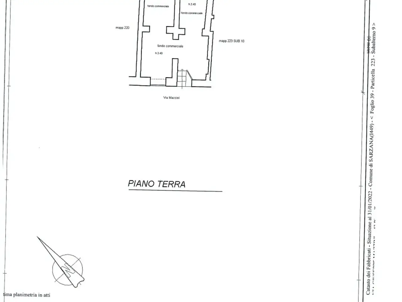 Palazzina commerciale in Via Mazzini, Sarzana, {3} - Planimetria 1