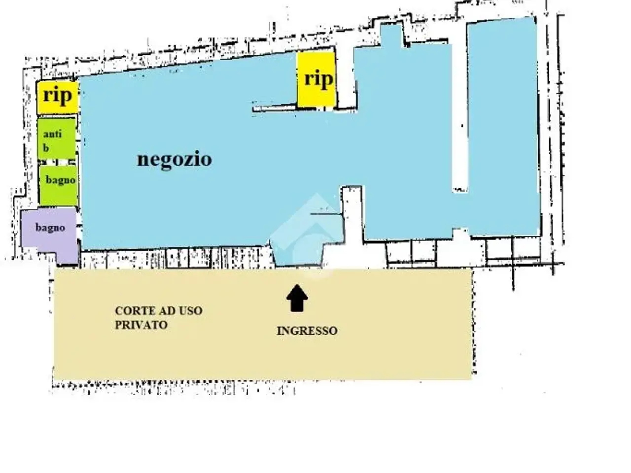 Negozio in Corso Roma 85, Alessandria, {3} - Planimetria 1