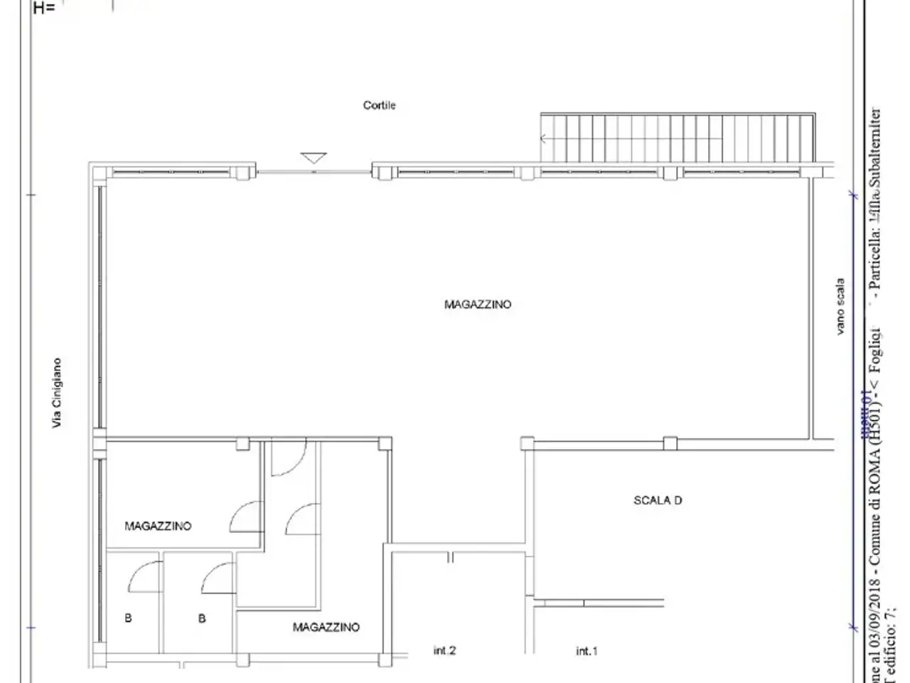 Magazzino in Via Cinigiano 20, Roma, {3} - Planimetria 1