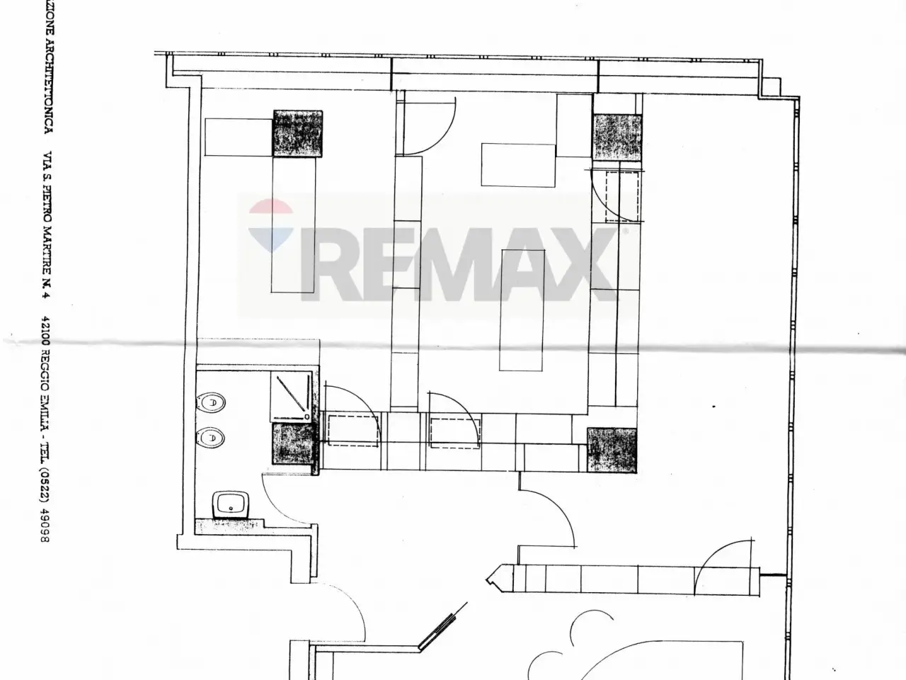 Ufficio in Via Zacchetti 6, Reggio Emilia, {3} - Planimetria 1