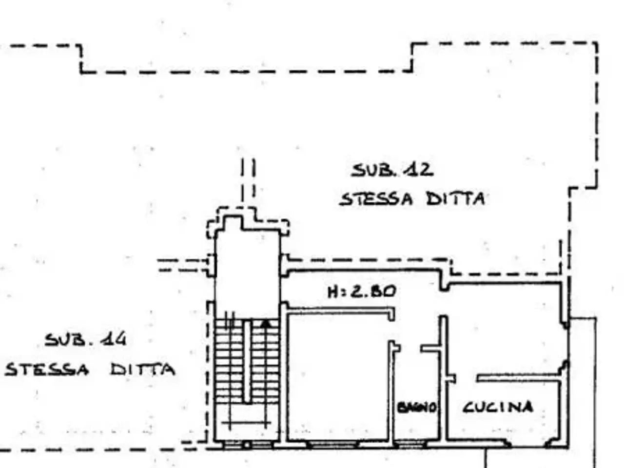 Bilocale in Via Jacopo Ruffini 14, Novara - Planimetria 1