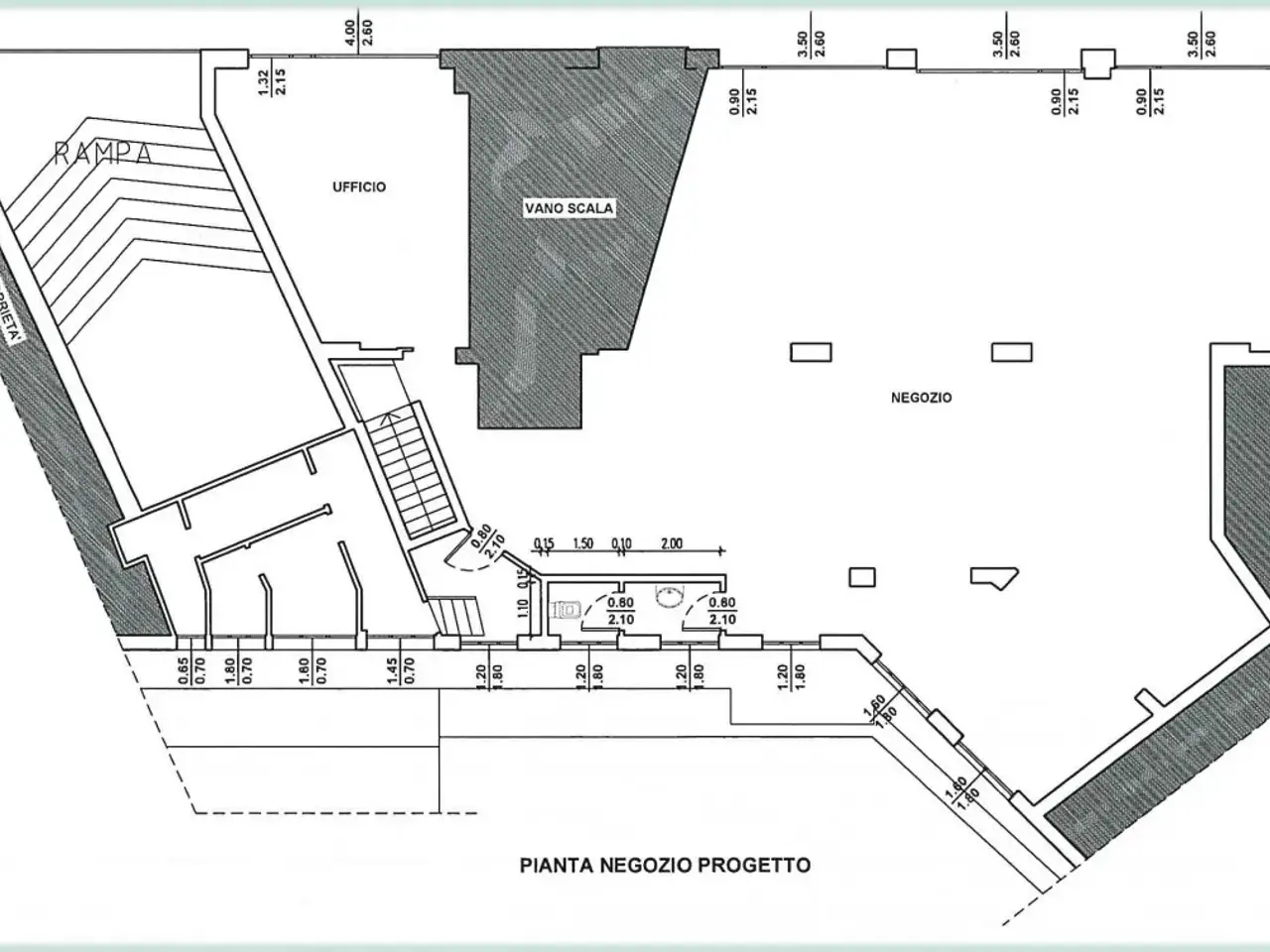 Negozio in Via Einaudi 21-25, Venezia, {3} - Planimetria 1