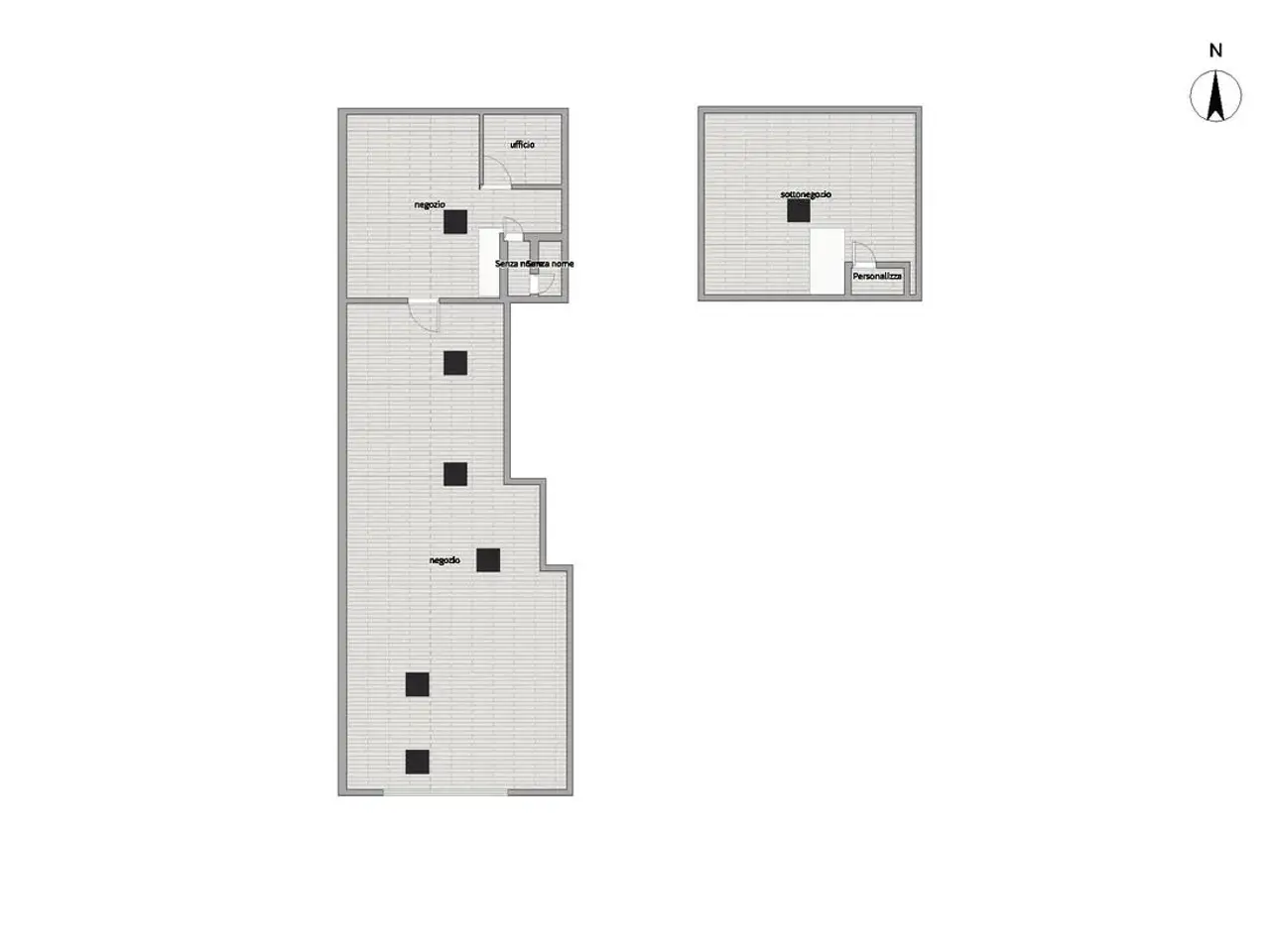 Negozio in Via Francesco Baracca 74, Roma, {3} - Planimetria 1