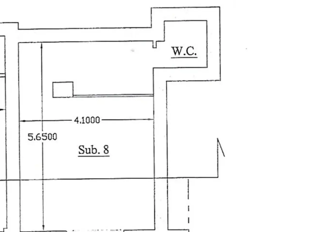 Negozio in Via Alcide De Gasperi 52, Casoria, {3} - Planimetria 1