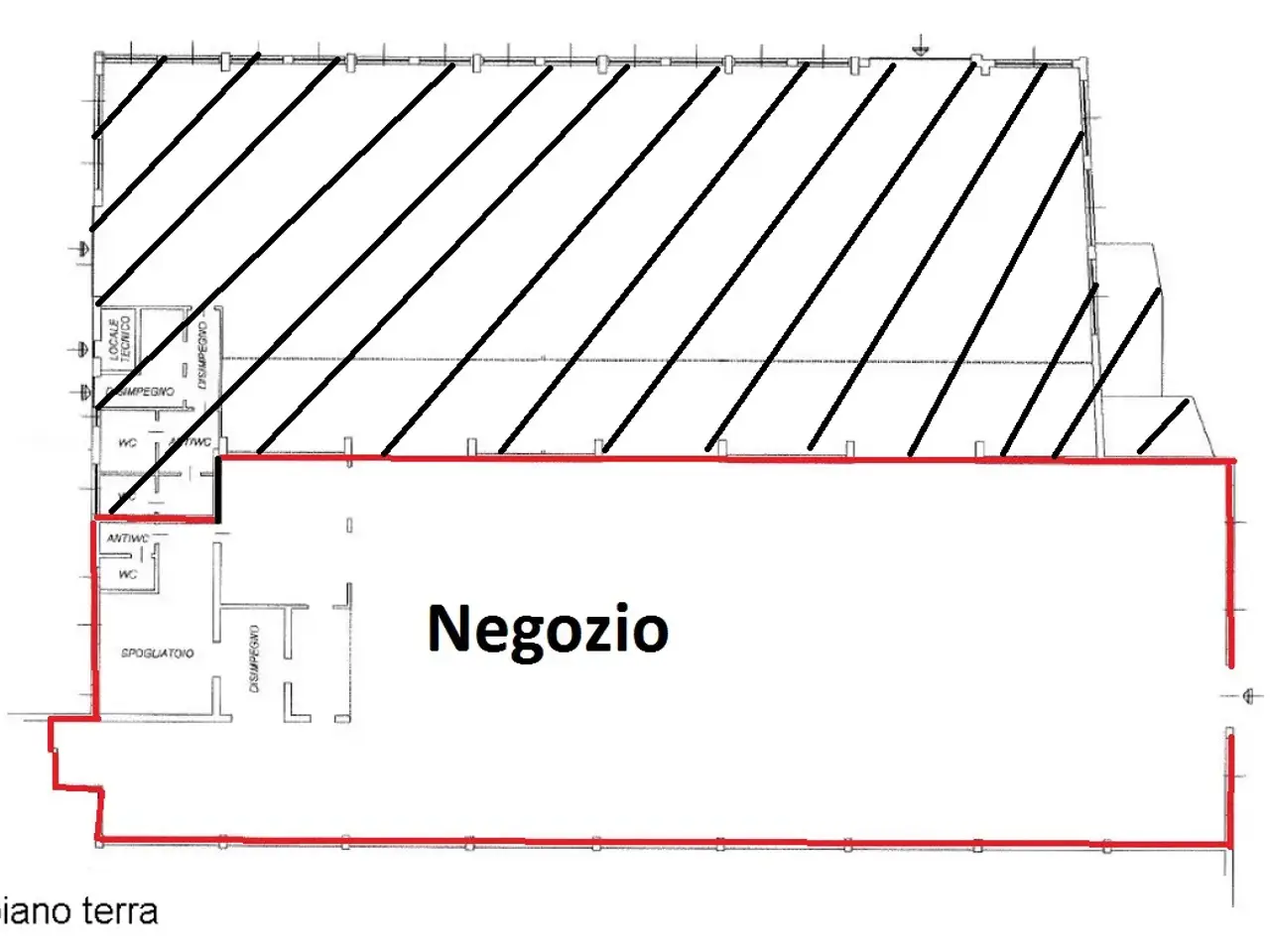 Negozio in Via Restelli, Gorgonzola, {3} - Planimetria 1