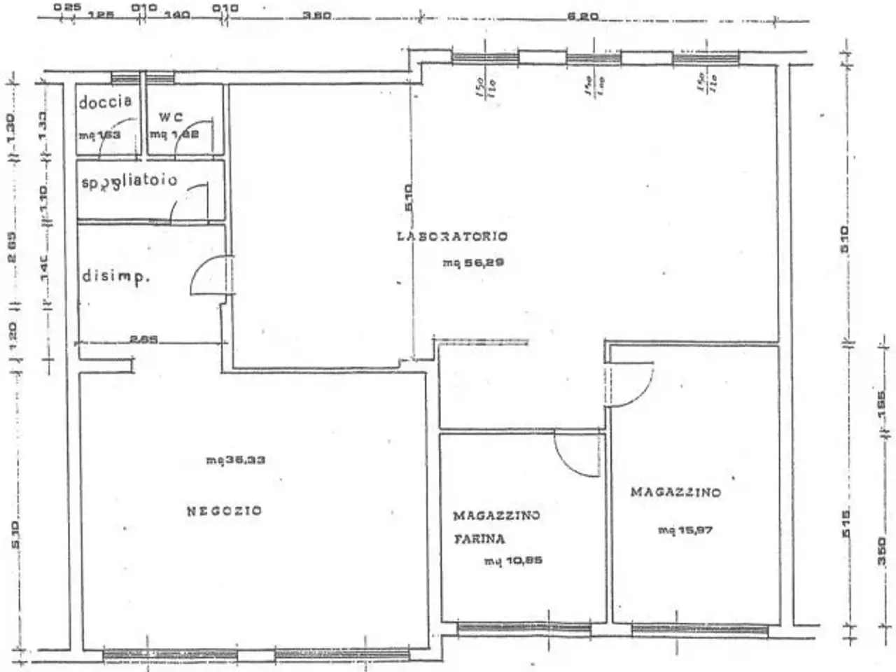 Negozio in Via Vincenzo Gianferrari, Reggio Emilia, {3} - Planimetria 1