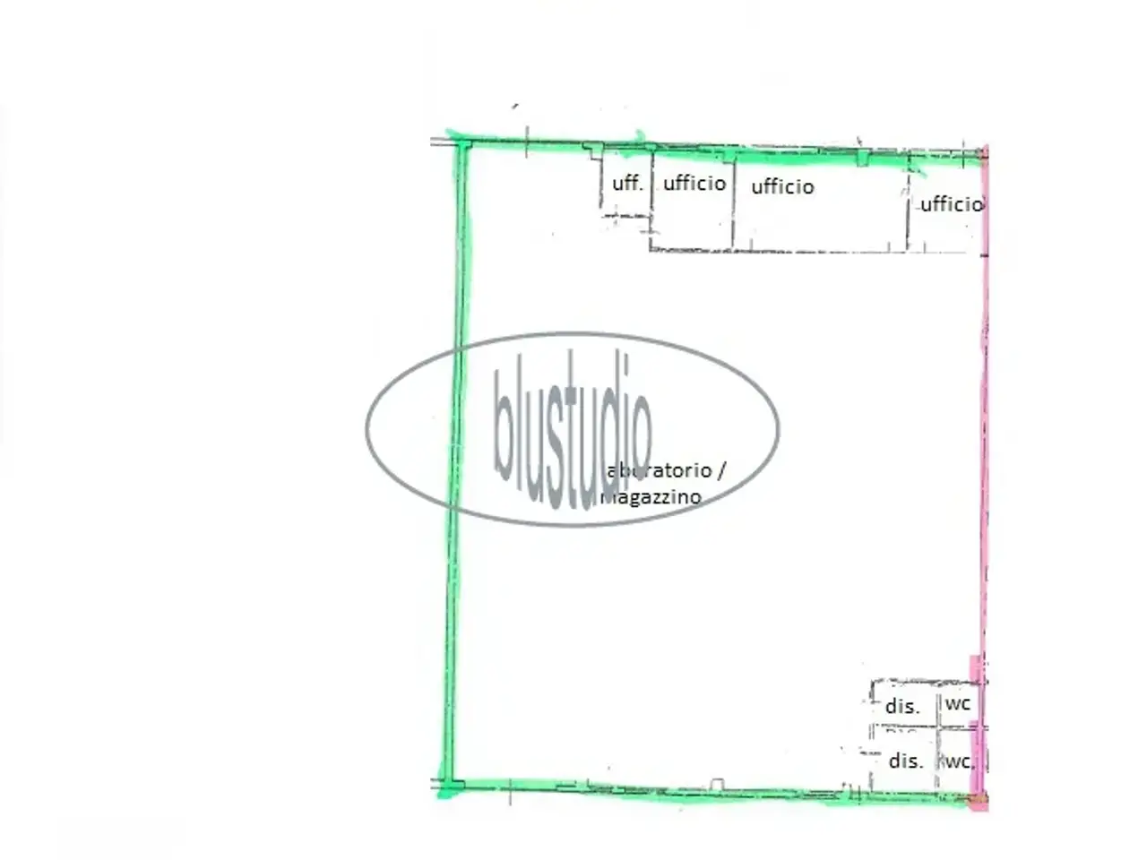 Capannone in Via Botriolo  45, Castelfranco Piandiscò, {3} - Planimetria 1