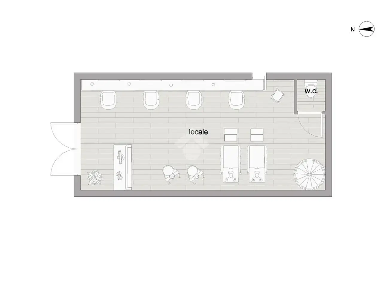 Negozio in Via Pasubio 170, Bari, {3} - Planimetria 1