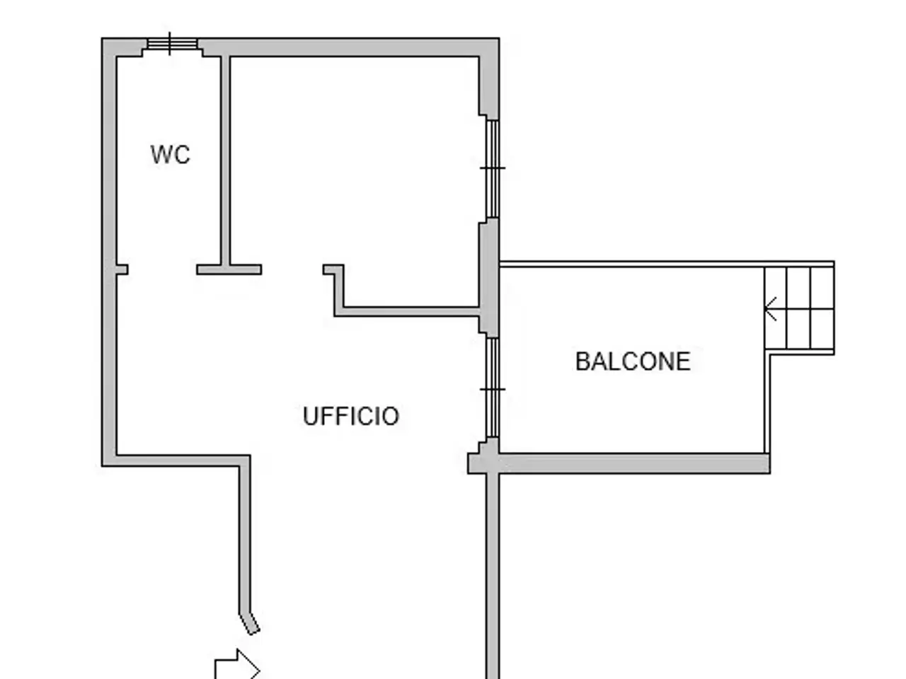 Ufficio in Via Mauro Macchi 75, Milano, {3} - Planimetria 1