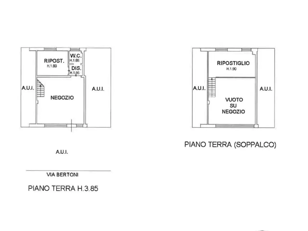 Negozio in Via Bertoni 1, Cervia, {3} - Planimetria 1