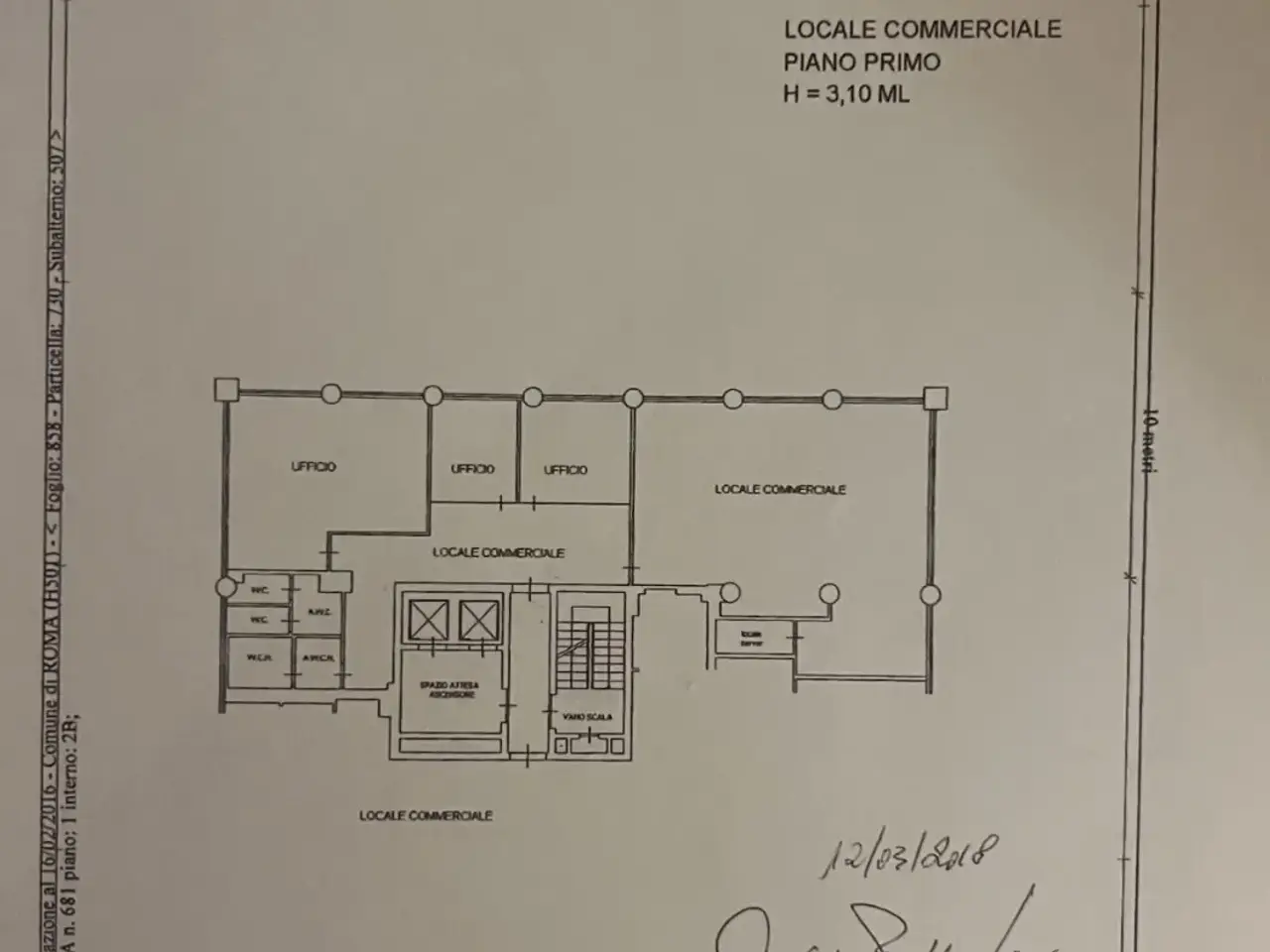 Ufficio in Viale Città d'Europa, Roma, {3} - Planimetria 1