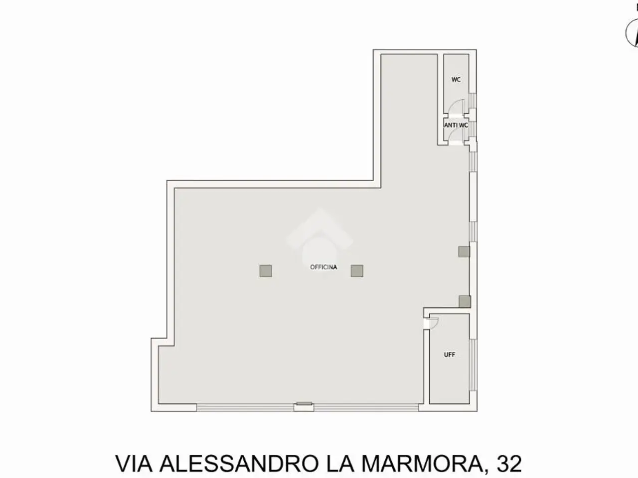 Negozio in Via Alessandro La Marmora 32, Trieste, {3} - Planimetria 1