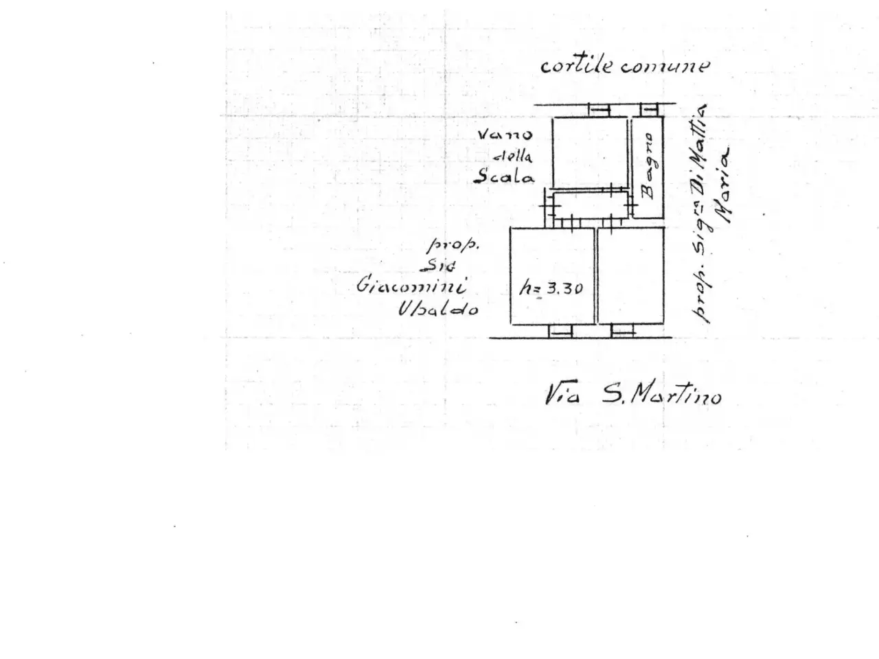 Trilocale in Via San Martino 25, Ancona - Planimetria 1