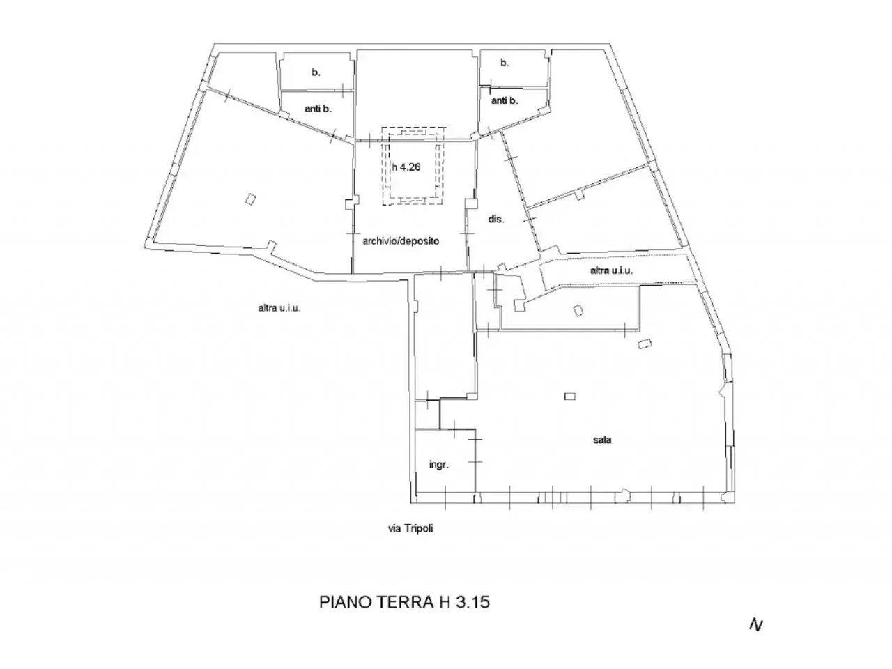 Ufficio in Via Tripoli, 105, 95021 Aci Castello Ct, Italia, Aci Castello, {3} - Planimetria 1