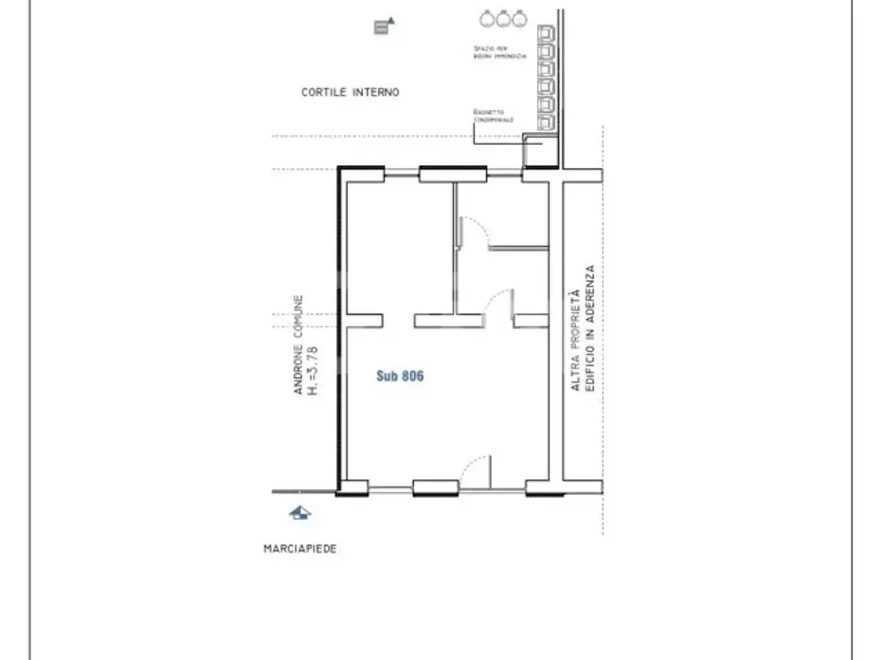 Negozio in Via Ercole Marelli 274, Sesto San Giovanni, {3} - Planimetria 1