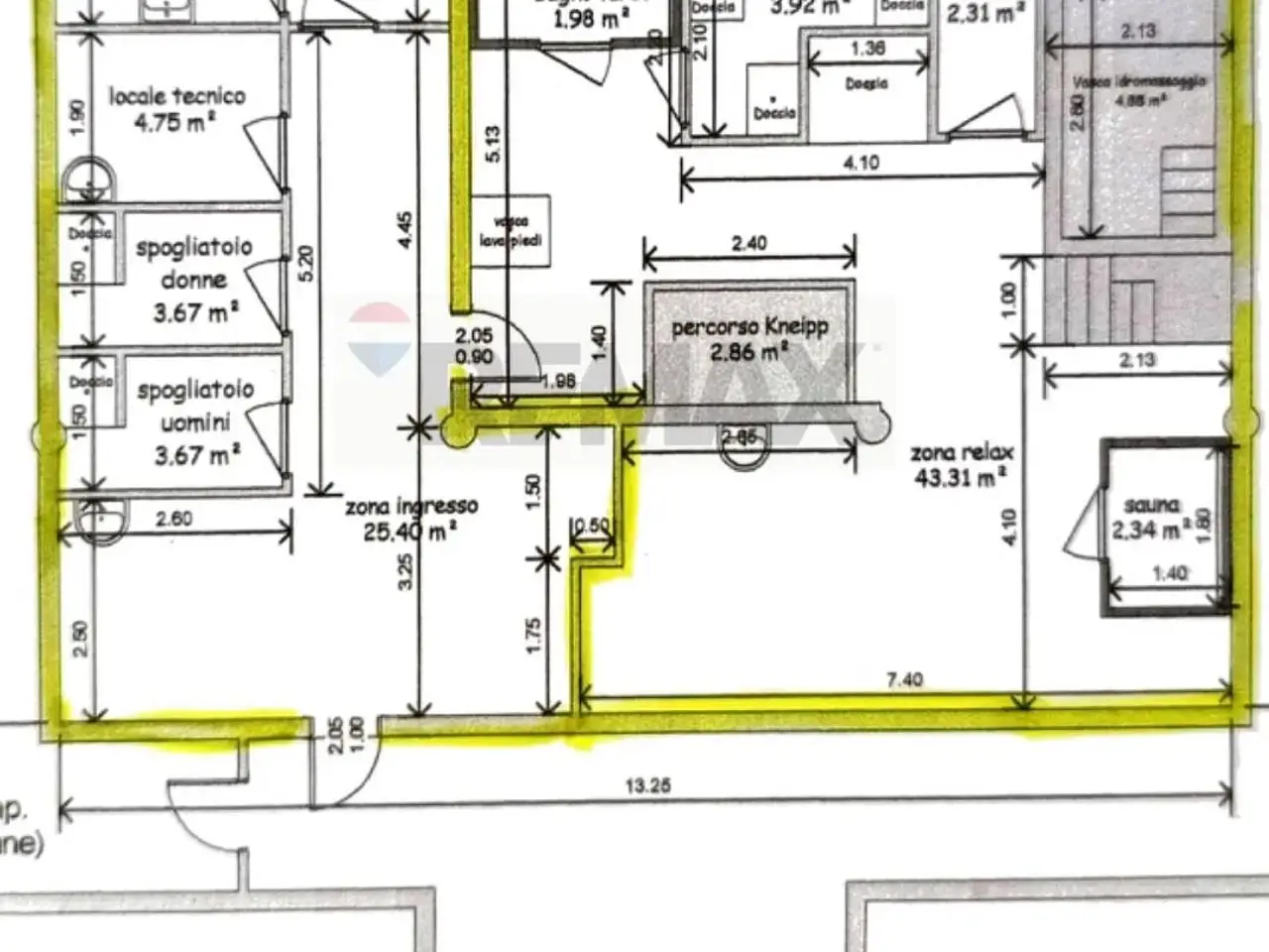 Esercizio commerciale in Via per Marilleva 59, Mezzana, {3} - Planimetria 1