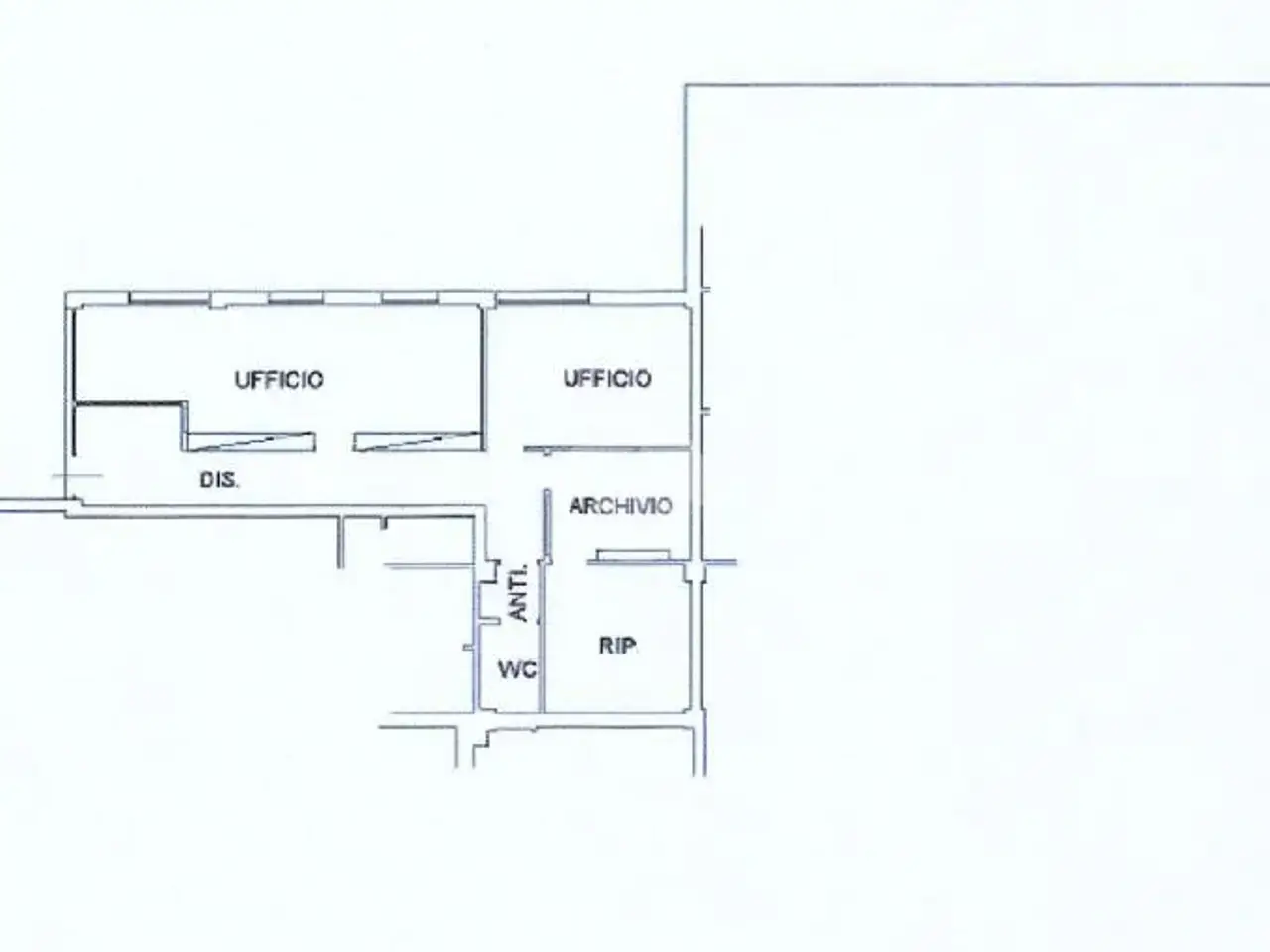 Ufficio in Via Corfu' 44, Cesena, {3} - Planimetria 1