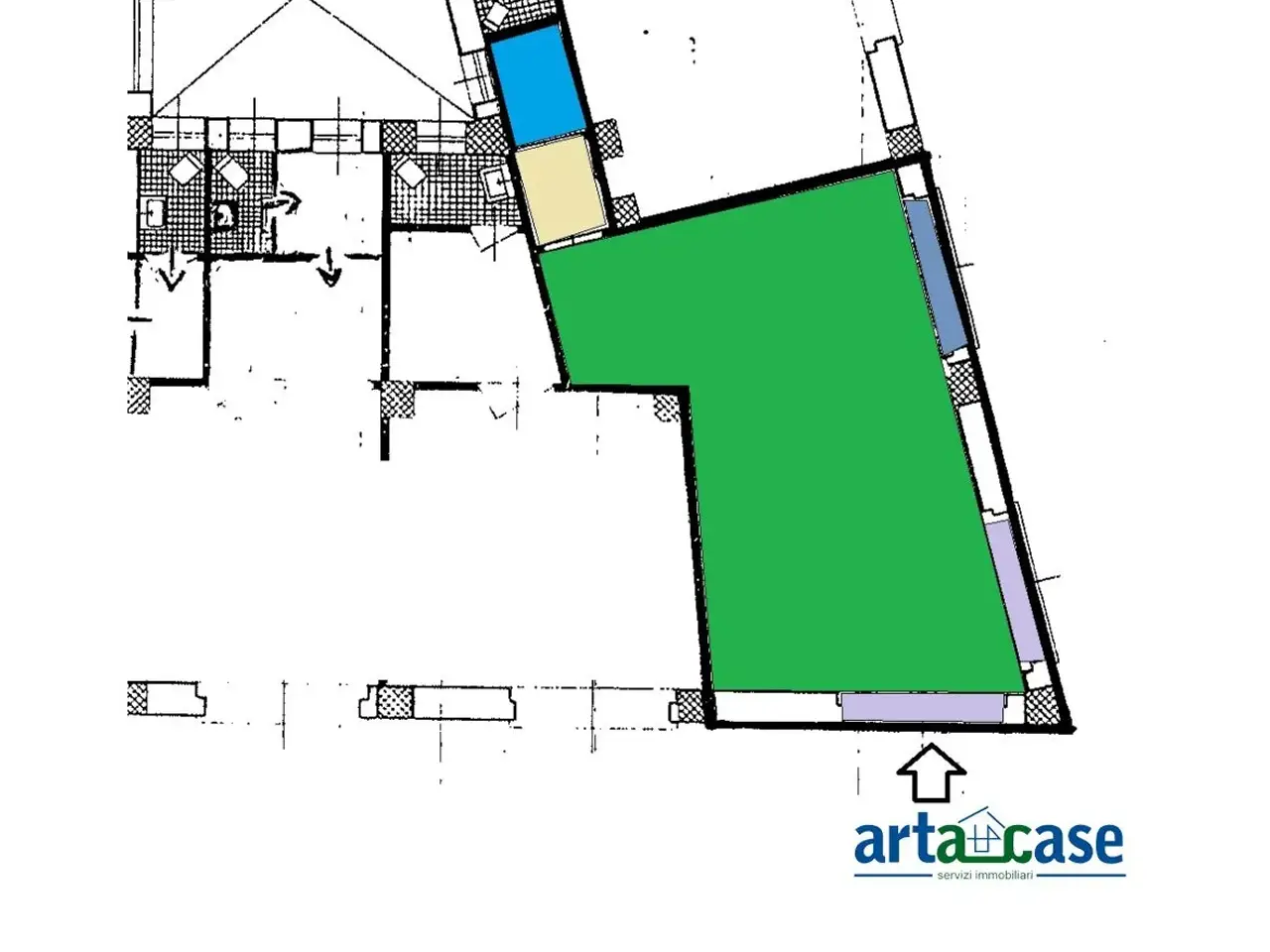 Negozio in Via Santa Cecilia 248, Messina, {3} - Planimetria 1