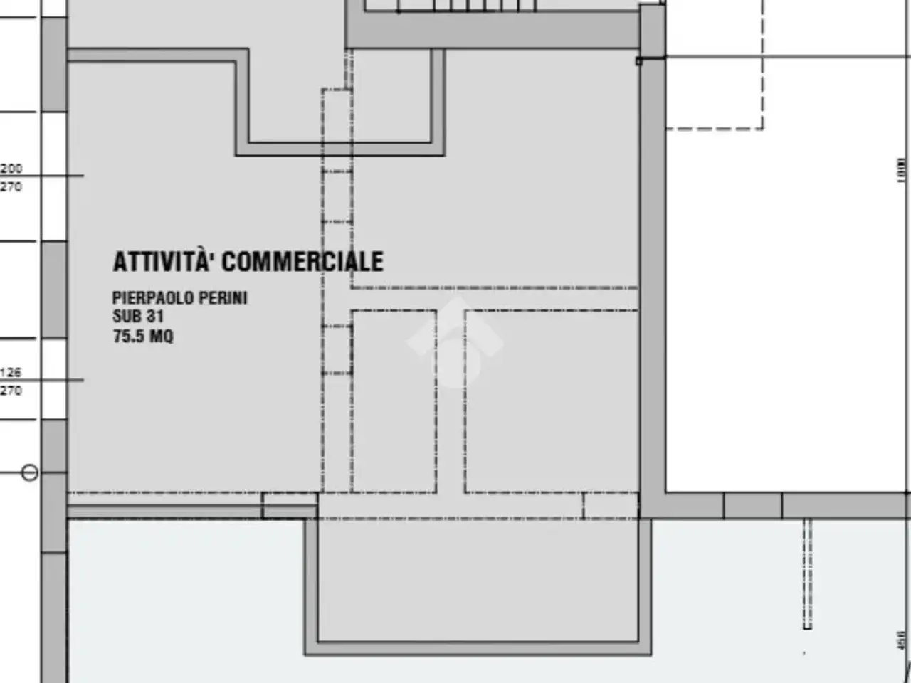 Negozio in Via Camillo Benso Cavour 15, Montebelluna, {3} - Planimetria 1