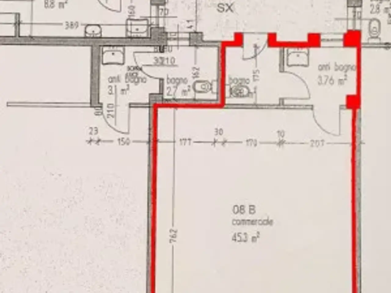Negozio in Via Caduti del Lavoro 11, Curtatone, {3} - Planimetria 1