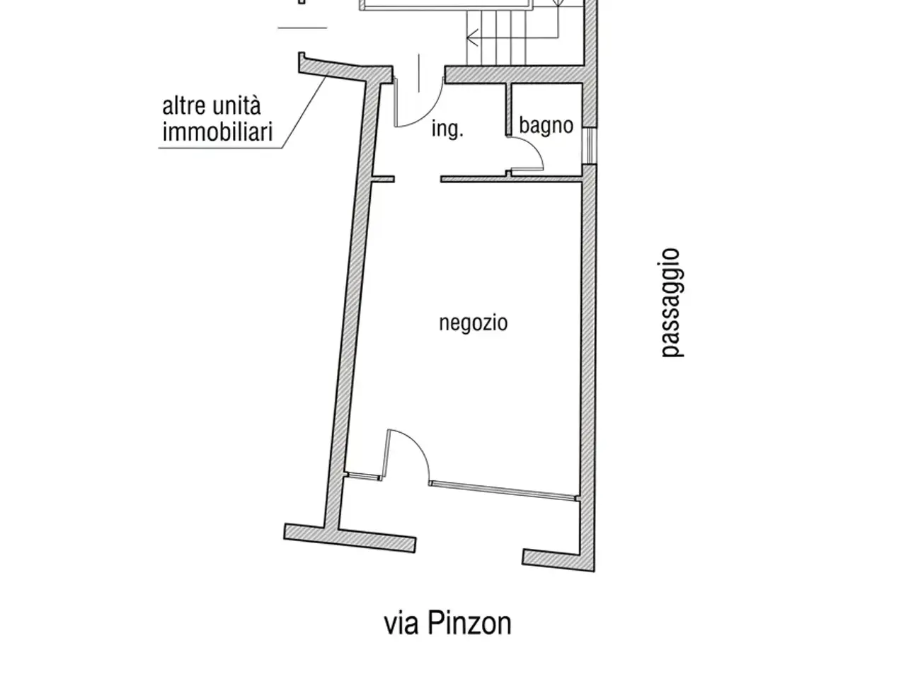 Negozio in Via Pinzon, Badia Polesine, {3} - Planimetria 1