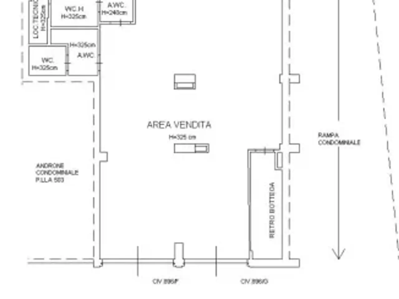 Negozio in Corso Calatafimi 886, Palermo, {3} - Planimetria 1