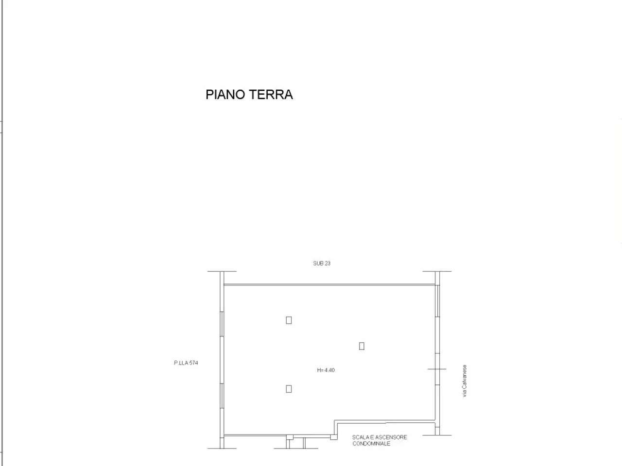 Negozio in Via Calvanese 63, Roccapiemonte, {3} - Planimetria 1
