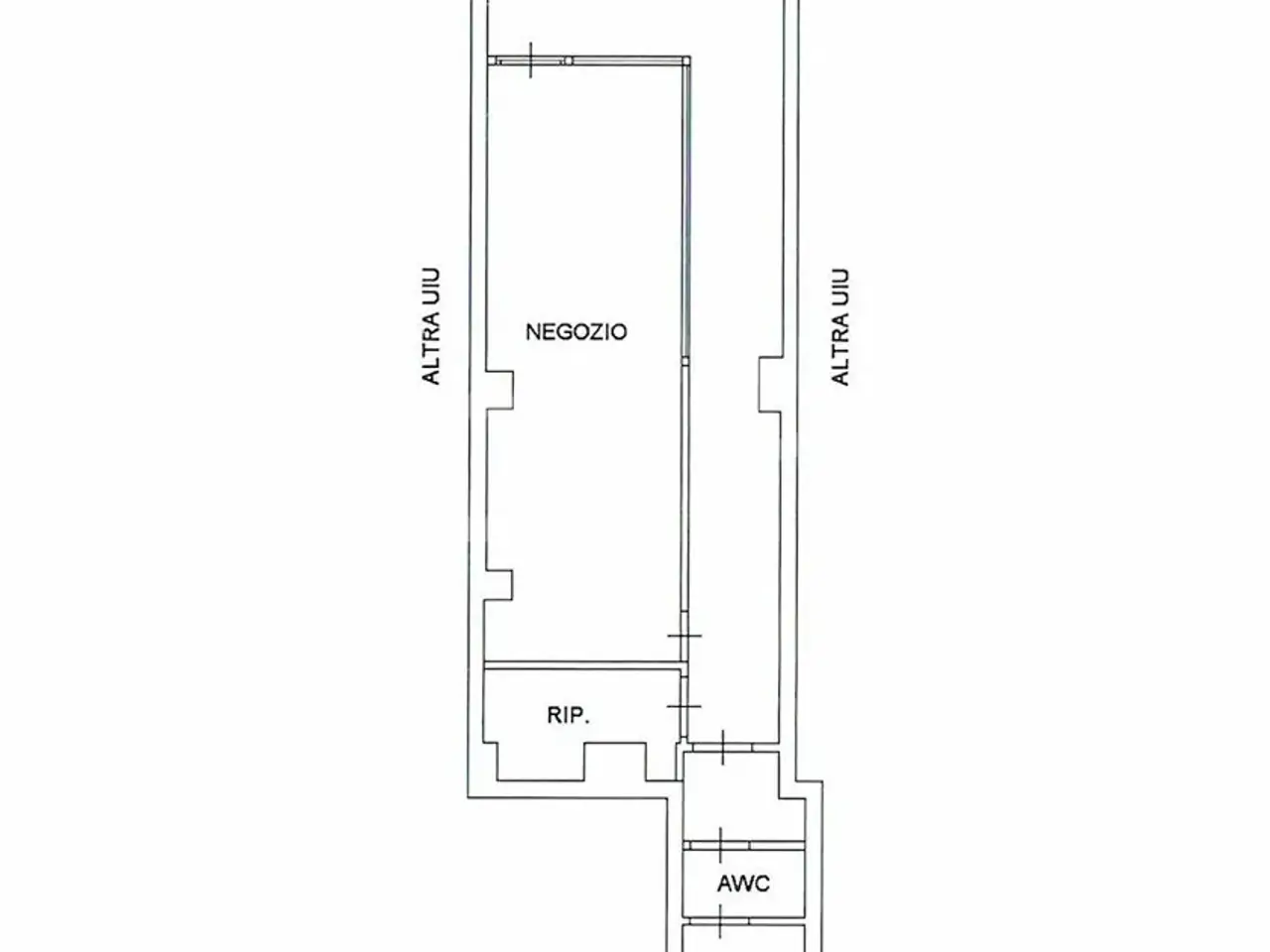 Negozio in Via Leopoldo Traversi, Roma, {3} - Planimetria 1