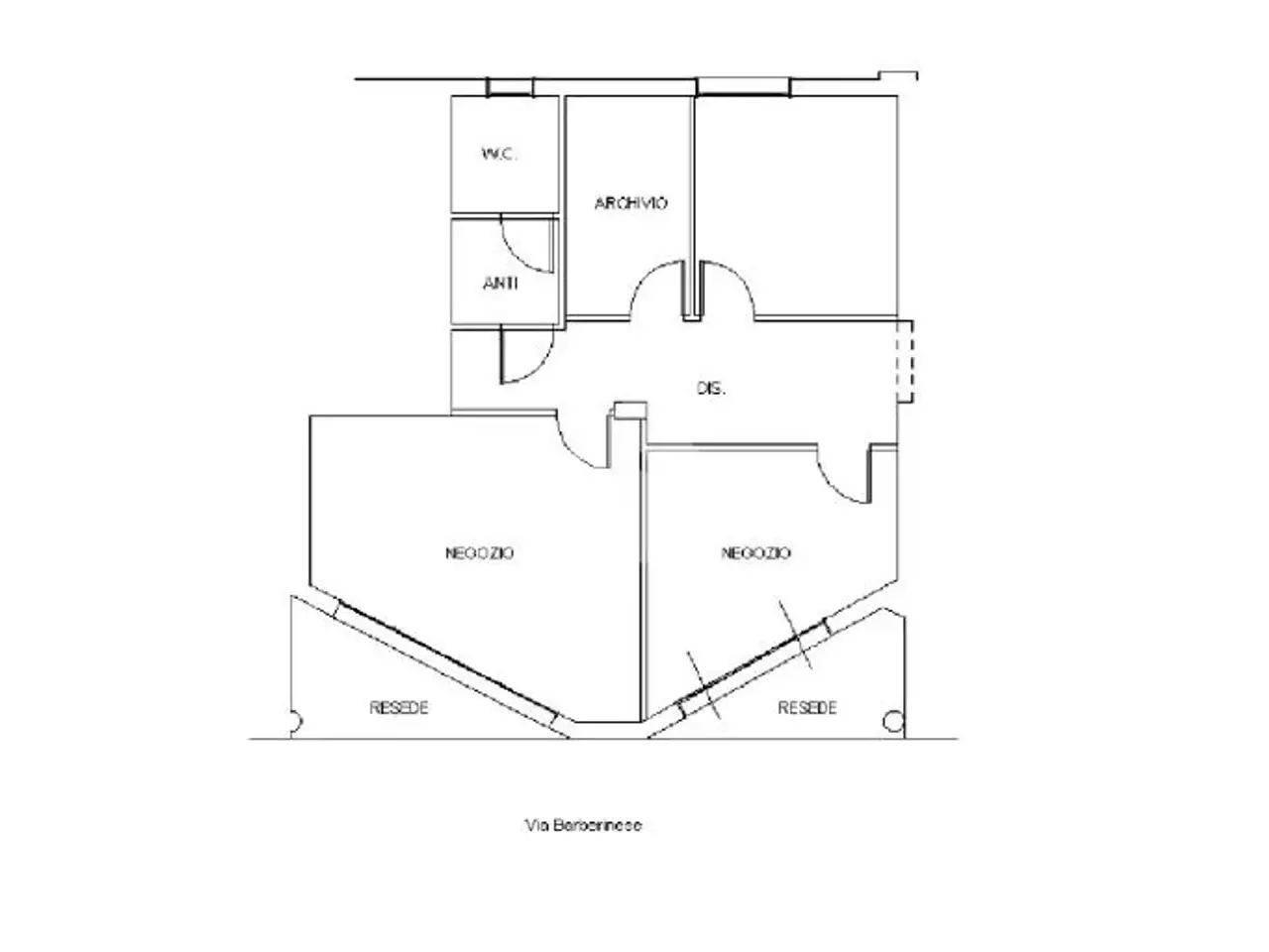 Negozio in Via Barberinese 90, Campi Bisenzio, {3} - Planimetria 1