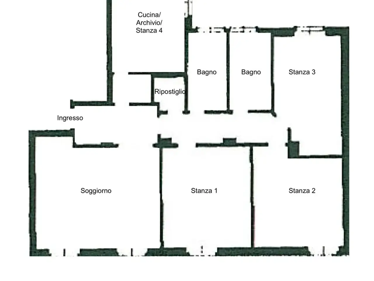 Ufficio in Via Kennedy 24, San Donato Milanese, {3} - Planimetria 1