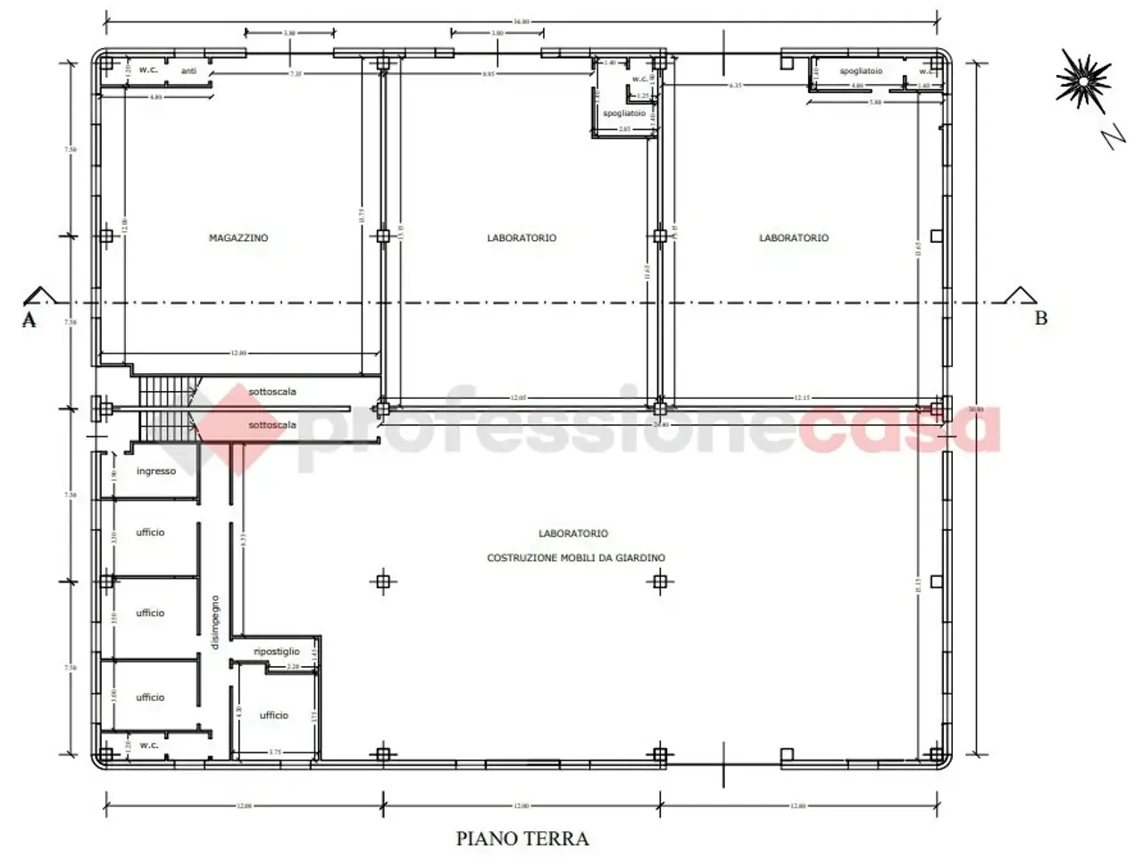 Capannone in , Spoleto, {3} - Planimetria 1