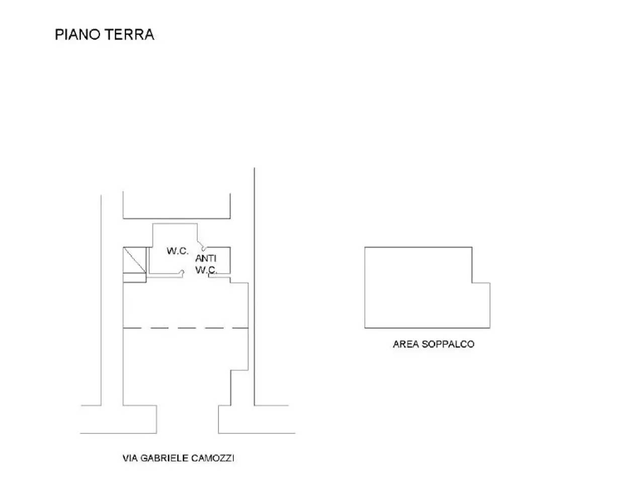 Negozio in Via Gabriele Camozzi 7, Roma, {3} - Planimetria 1