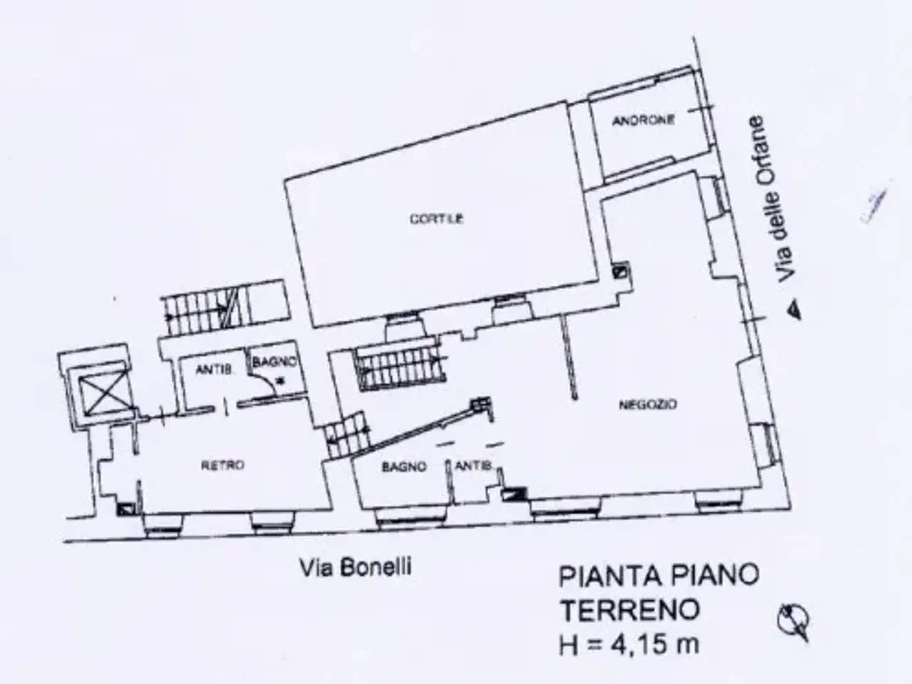 Negozio in Via delle Orfane 30d, Torino, {3} - Planimetria 1