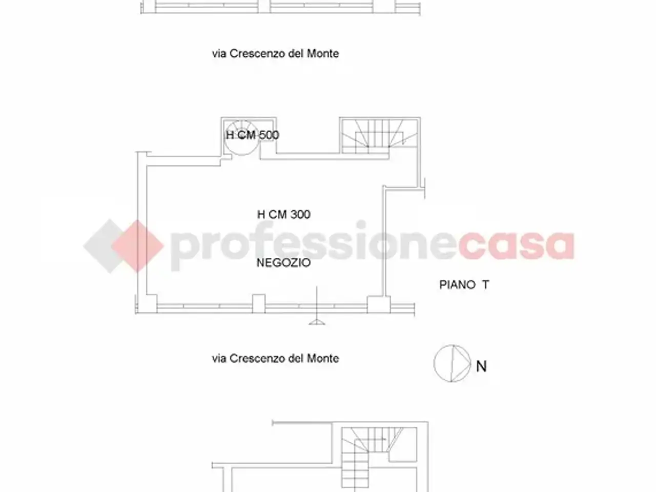 Negozio in Via Crescenzo del Monte, Roma, {3} - Planimetria 1
