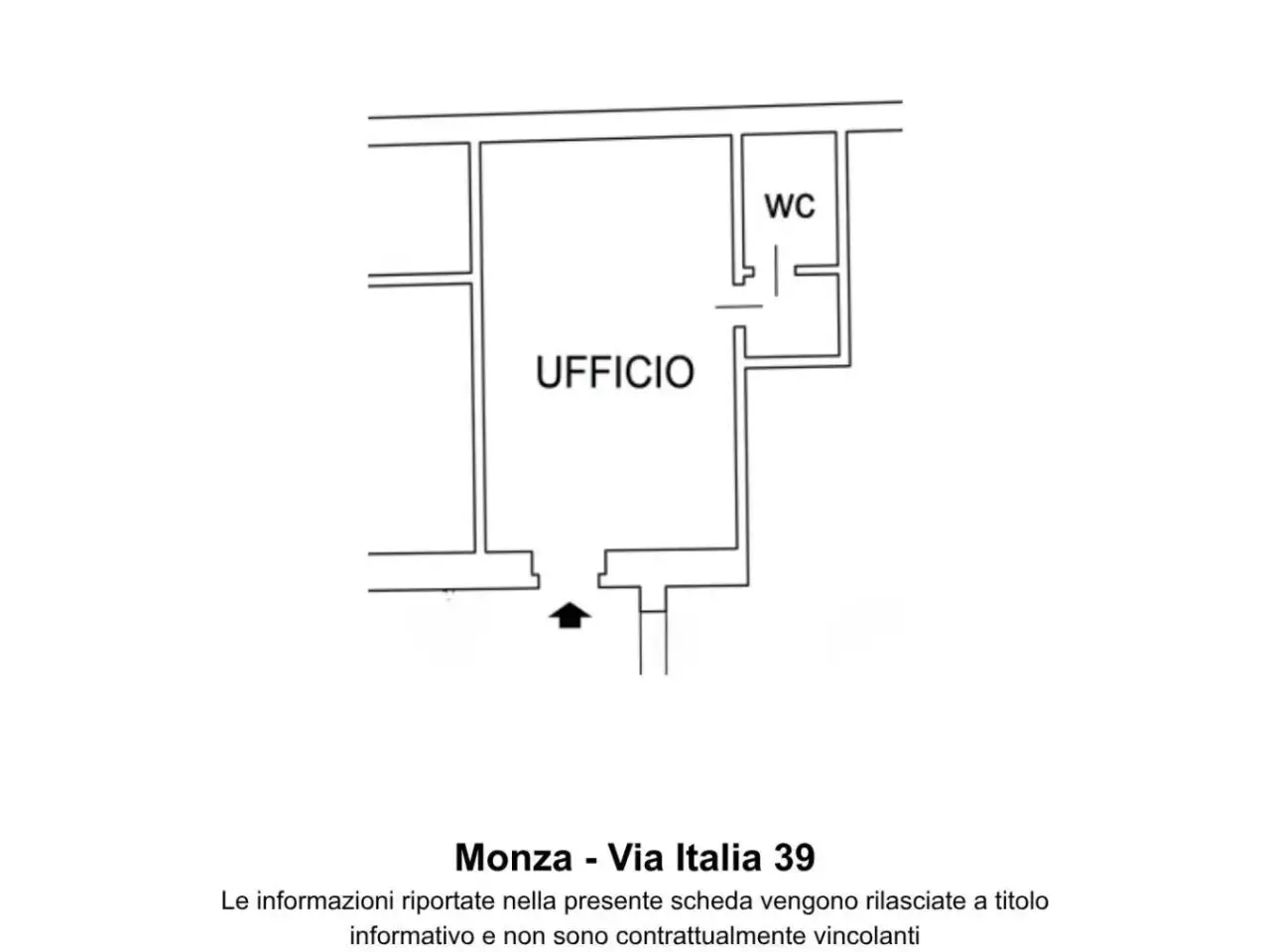 Ufficio in Via Italia 39, Monza, {3} - Planimetria 1