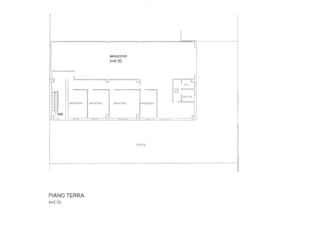Capannone in Via S. Giuseppe 10, Gombito, {3} - Planimetria 1